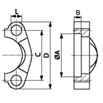 ADAPT. CODE 61 SPLIT FLANGE 3 / 4"