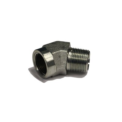 ADAPT. 45° FEM NPT 1 / 8" X MÂLE NPT 1 / 8"