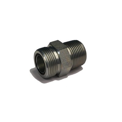 ADAPT. MÂLE ORFS 1 / 4" X MÂLE NPT 3 / 8"