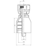 RACCORD UNE PIÈCE FEM NPT TOURNANT 1 / 2" X 1 / 2"