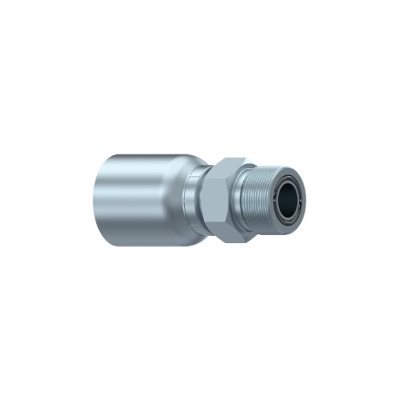 SWAGE FITTING ONE PIECE MALE ORFS 1 / 4" X 1 / 4"