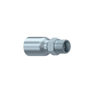 SWAGE FITTING ONE PIECE MALE METRIC 08S X 1 / 4"