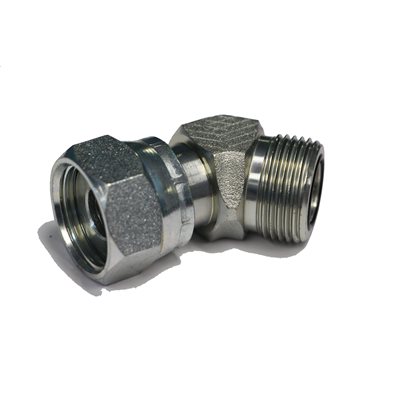 ADAPT. 45° FEM ORFS SWIVEL 1 / 4" X MALE ORFS 1 / 4"