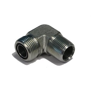 ADAPT. 90° MÂLE ORFS 1 / 4" X MÂLE NPT 1 / 8"