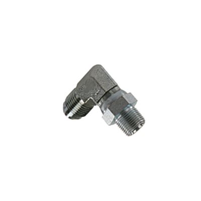 ADAPT. 90° MÂLE JIC 1 / 4" X MÂLE NPT TOURNANT 1 / 4"