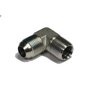 ADAPT. 90° MÂLE JIC 1 / 8" X MÂLE NPT 1 / 8"