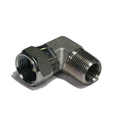 ADAPT. 90° FEM JIC TOURNANT 1 / 4" X MÂLE NPT 1 / 8"