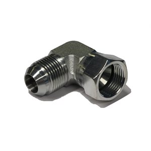 ADAPT. 90° MÂLE JIC 1 / 8" X FEM JIC TOURNANT 1 / 8"