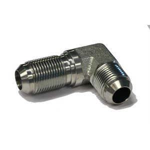 ADAPT. 90° PASSE CLOISON MÂLE JIC 3 / 16" X MÂLE JIC 3 / 16"