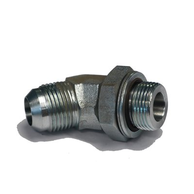 ADAPT. 45° MÂLE JIC 1 / 4" X MÂLE BSPP AJUSTABLE 1 / 8"