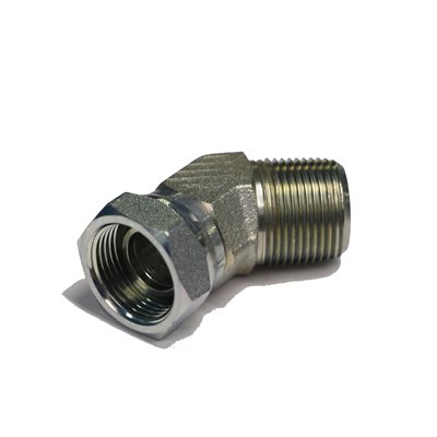 ADAPT. 45° FEM NPT TOURNANT 1 / 8" X MÂLE NPT 1 / 8"