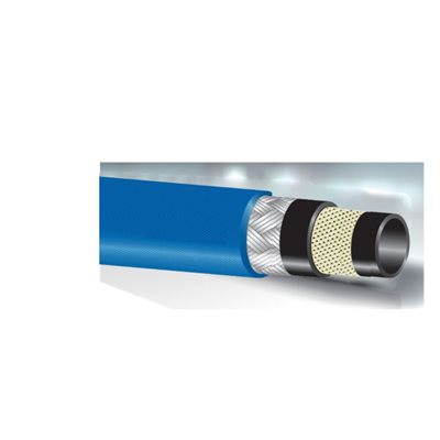 BOYAU 1 BRIN ACIER 100R5 HAUTE TEMPÉRATURE (BLEU) 1-3 / 8" / PI