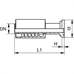 SWAGE FITTING CODE CAT 3 / 4" X 3 / 4"