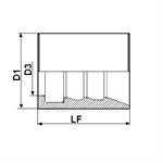 FERRULE 1-2 BRINS 1SN 3 / 16"