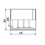 FERRULE 1-2 BRINS 1SN 1 / 4" INOX