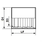 FERRULE 4 BRINS 4SP / 100R12 5 / 8"