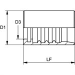 FERRULE THERMOPLASTIQUE / 100R7 (NON-SKIVE) 3 / 16"