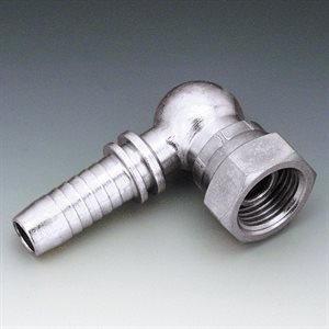 SWAGE FITTING 90° COMPACT FEM BSPP CONE 60° 1 / 8" X 3 / 16"