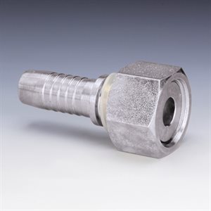 SWAGE FITTING FEM METRIC TO FLAT FACE M14 X 1.5 X 1 / 4"