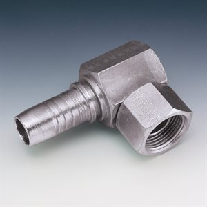 SWAGE FITTING 90° COMPACT FEM BSPP CONE 60° 1 / 4" X 1 / 4"