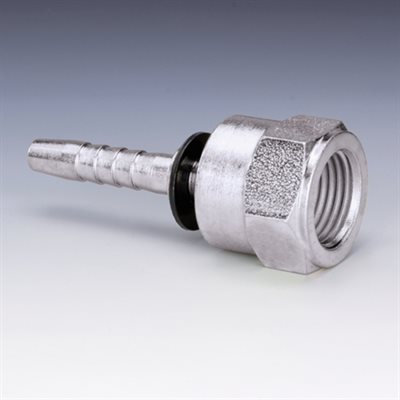 SWAGE FITTING 45° FEM JIC FLARE 3 / 8" X 1 / 4"