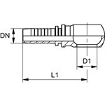 RACCORD BANJO BSPP R1 / 8" X 1 / 4"