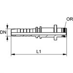 SWAGE FITTING KARCHER "PLUG CONNECTION" 1 / 4"