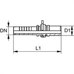 RACCORD MÂLE WEO 16MM X 1 / 2"