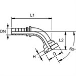 PN SF 060 (Code 61 ANGLE 60°)